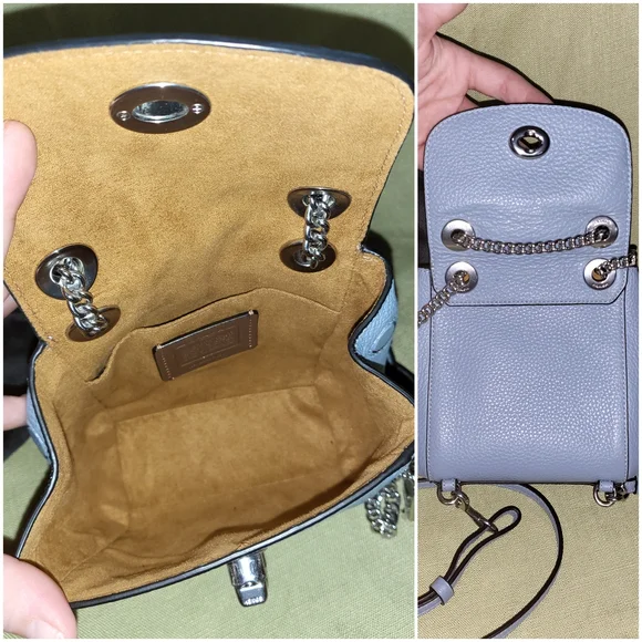 COACH Pebble Convertible Backpack Purse - Picture 7 of 9